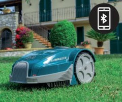 Robotic lawn mower with bluetooth